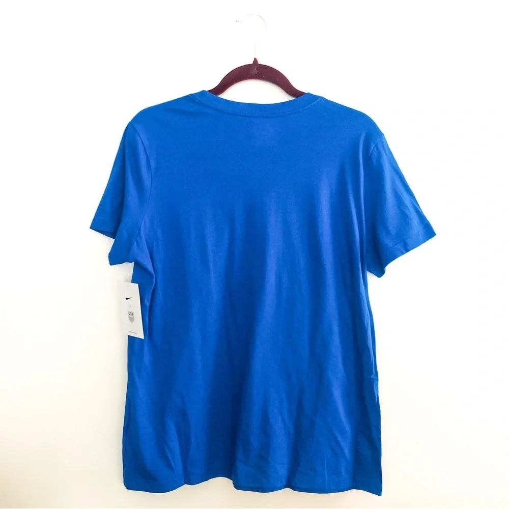 Nike USWNT Team USA Soccer Graphic Tee Royal Blue Women’s Large NWT